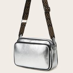 Y2K silver pink color super cool women crossbody bag
