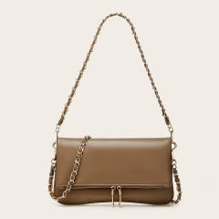Spring summer floral pattern PU leather women shoulder bag chain bag