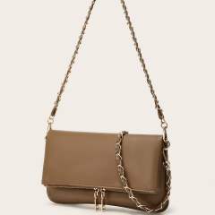 Spring summer floral pattern PU leather women shoulder bag chain bag