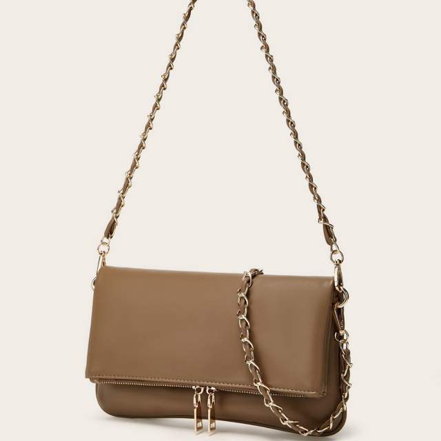 Spring summer floral pattern PU leather women shoulder bag chain bag