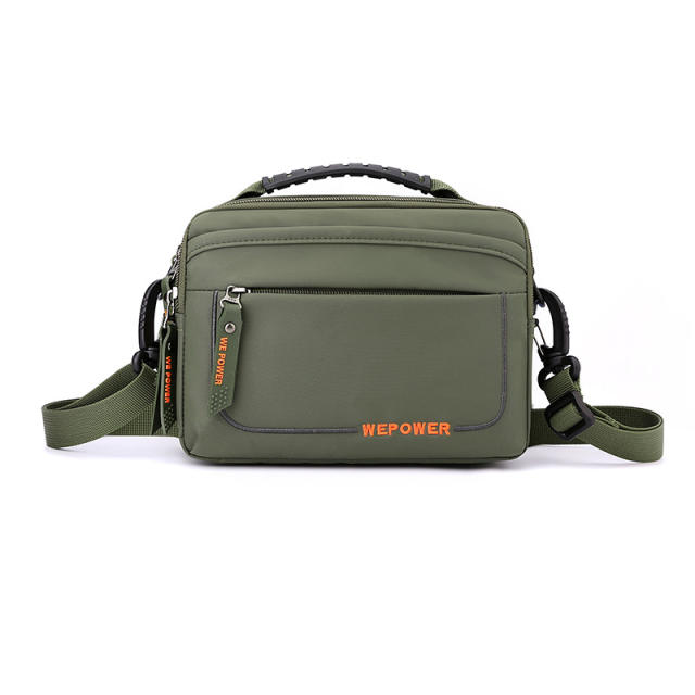 Casual nylon material crossbody bag waist bag for men