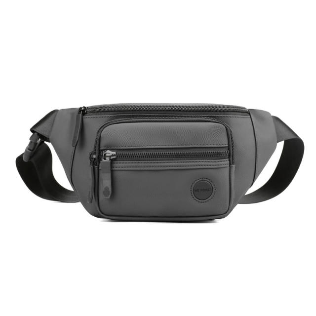 Easy match nylon material men funny pack waist bag