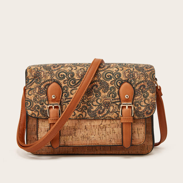 Vintage floral pattern messager bag crossboy bag