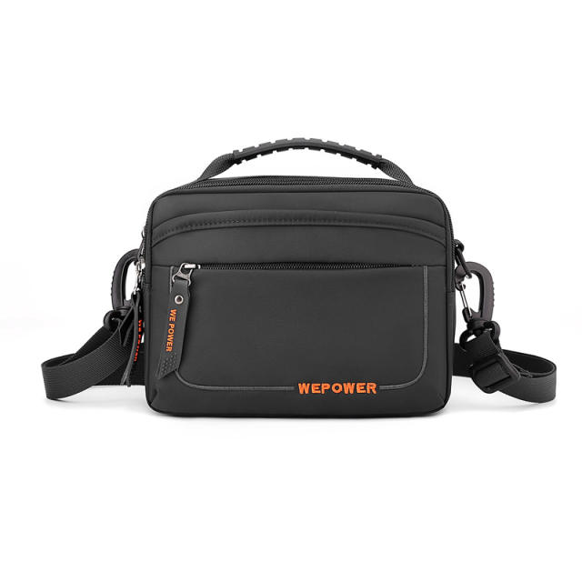 Casual nylon material crossbody bag waist bag for men