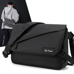 Waterproof nylon material message bag for men