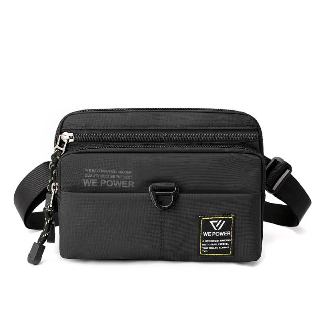 Outdoor nylon material multi function men bag crossboy bag waist bag