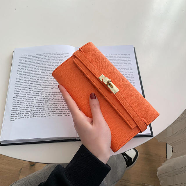 Popular kelly bag design women PU leather wallet