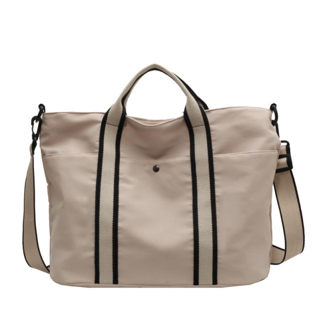 Casual large size canvas handbag crossbody bag