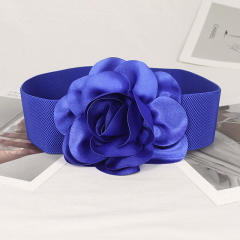 6cm fabric flower wide elastic corset belet