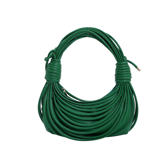 Creative colorful summer knotted line women shoulder bag handbag