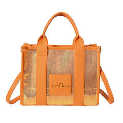 Summer candy color gliter tote bag hot sale handbag