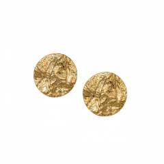 Unique frosted folded pattern stainless steel earrings collection