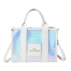 Summer candy color gliter tote bag hot sale handbag