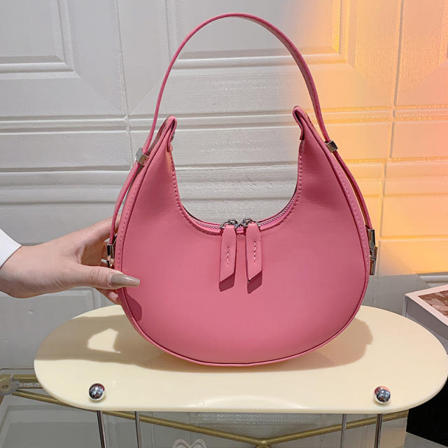 Korean fashion candy color PU leather women shoulder bag