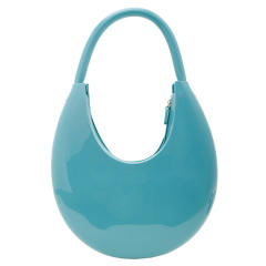 Summer Jelly PVC material hobo moon shape shoulder bag