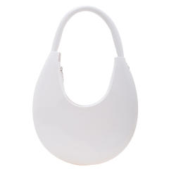 Summer Jelly PVC material hobo moon shape shoulder bag