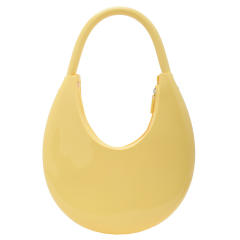 Summer Jelly PVC material hobo moon shape shoulder bag
