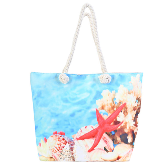 Hot sale large size canvas beach tote bag