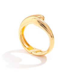 Chunky water drop unique women metal bangle bracelet