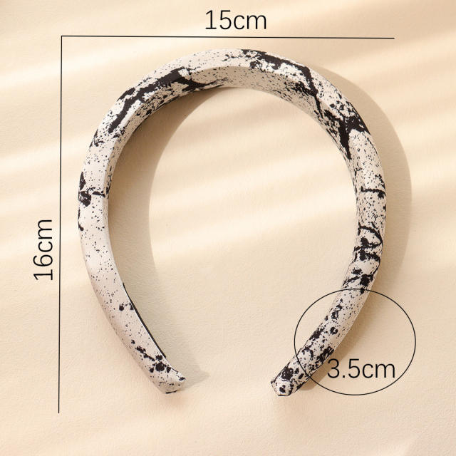 3 size chinese painting style padded headband