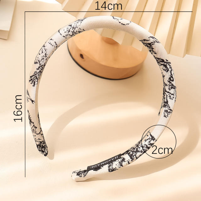 3 size chinese painting style padded headband