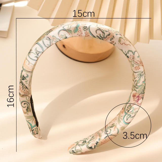 3 size chinese painting style padded headband