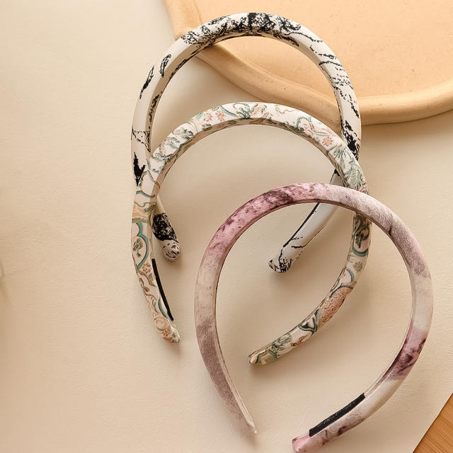 3 size chinese painting style padded headband