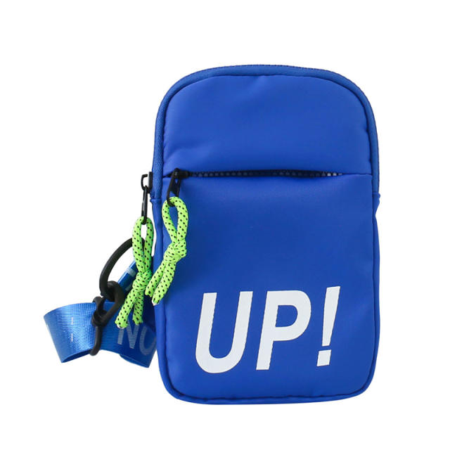 Fashionable Up letter sport style sling bag for kids