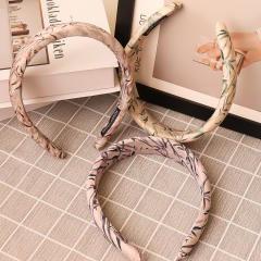 Chinese painting bamboo pattern padded headband