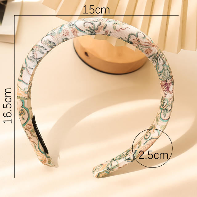 3 size chinese painting style padded headband