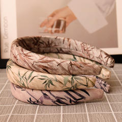 Chinese painting bamboo pattern padded headband