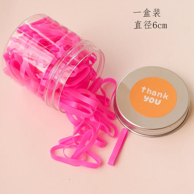 Colorful big elastic hair rubber band set
