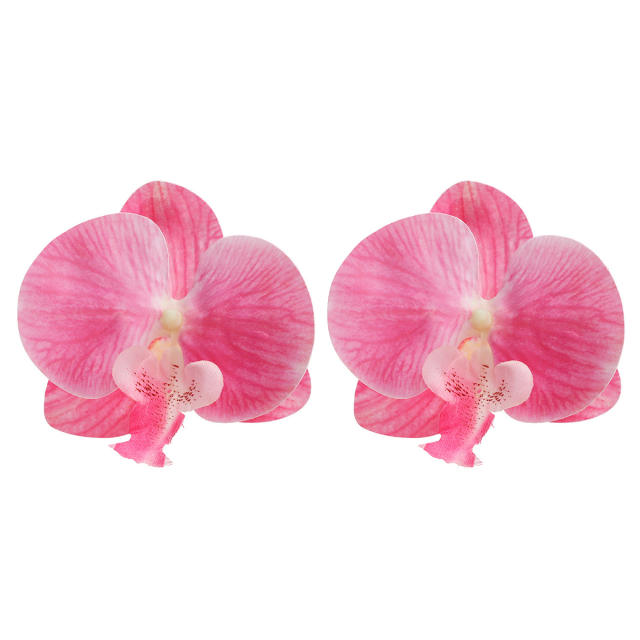 Holiday Phalaenopsis flower summer earrings