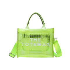 Summer candy color PVC waterproof handbag tote bag