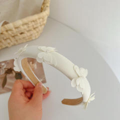 Korean fashion plain color butterfly padded headband