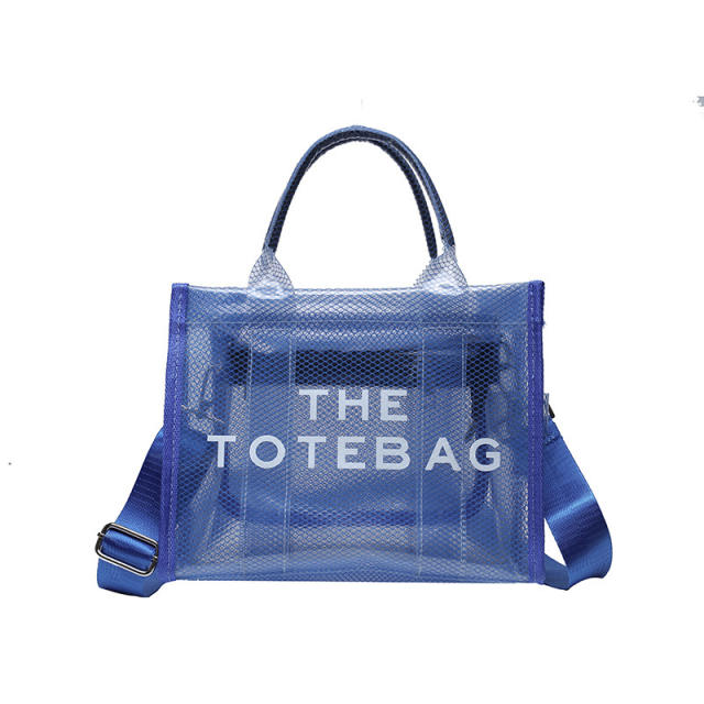 Summer candy color PVC waterproof handbag tote bag