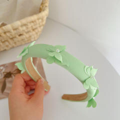 Korean fashion plain color butterfly padded headband