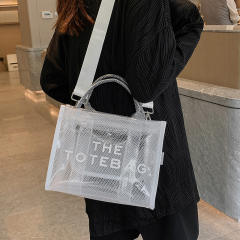 Summer candy color PVC waterproof handbag tote bag