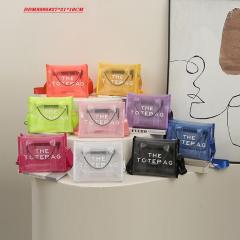 Summer candy color PVC waterproof handbag tote bag