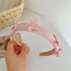 Korean fashion plain color butterfly padded headband