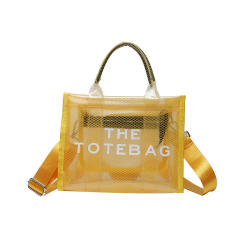 Summer candy color PVC waterproof handbag tote bag