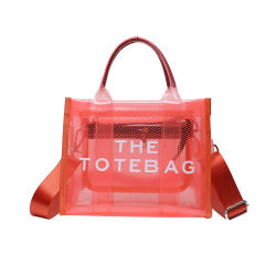 Summer candy color PVC waterproof handbag tote bag