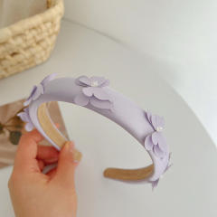 Korean fashion plain color butterfly padded headband