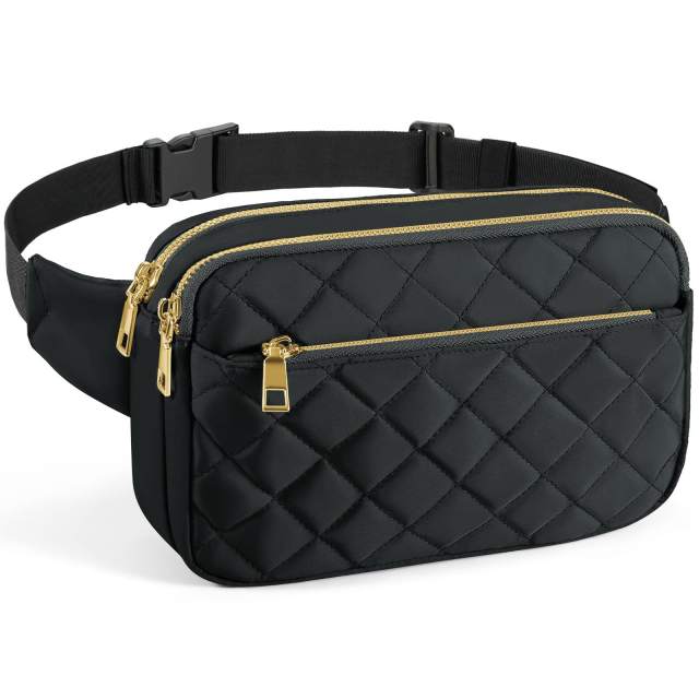 Elegant easy match quilted pattern funny pack waist bag