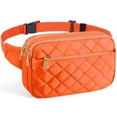 Elegant easy match quilted pattern funny pack waist bag