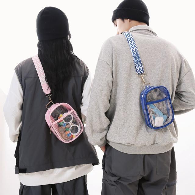 Hot sale summer PVC material clear sling bag beach bag