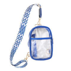 Hot sale summer PVC material clear sling bag beach bag