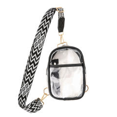 Hot sale summer PVC material clear sling bag beach bag