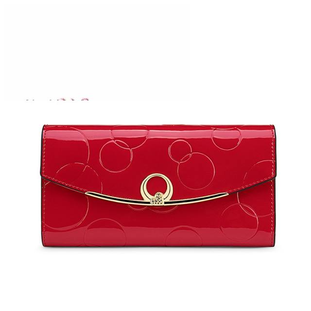 RFID Genuine Leather large size women wallet purse