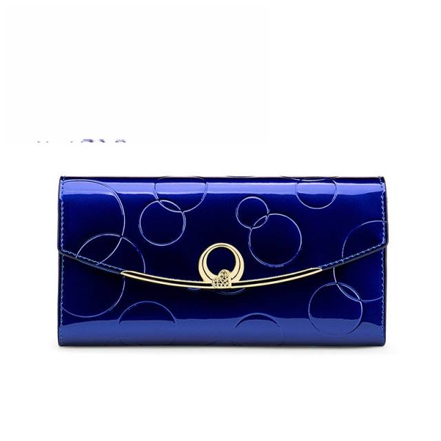 RFID Genuine Leather large size women wallet purse